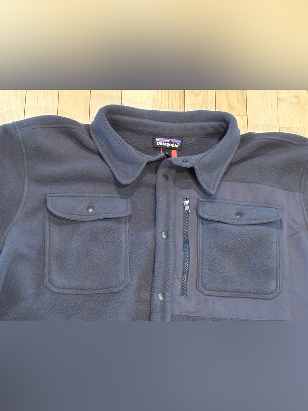 Patagonia Synchilla Shirt Jacket Smolder Blue XL - Picture 7 of 9